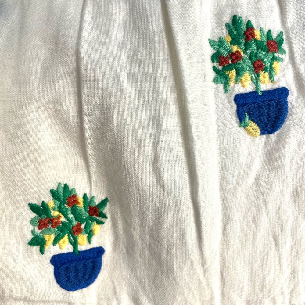 Sézane x Momoni US 8 Lambertine Maxi Skirt with Potted Plant Embroidery - Picture 6 of 6